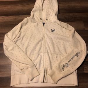American Eagle Zip Up With Hood Size XXL